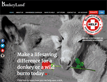 Tablet Screenshot of donkeyland.org